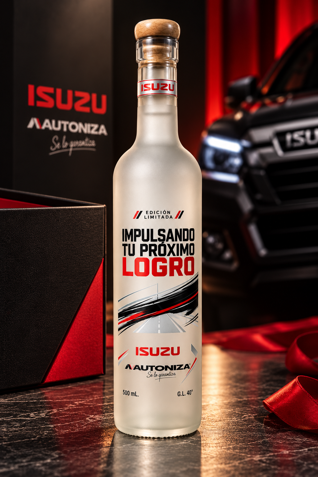 Concepto visual de presentación premium de la edición corporativa Autoniza
